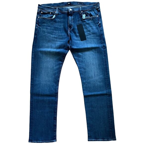Edwin Jeans Mens 40 Maddox Slim Shelter Blue Stretch Denim Zip Fly New NWT